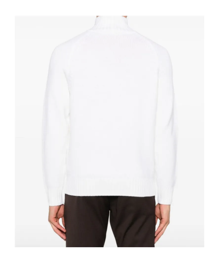 High-Neck Wool Sweater
