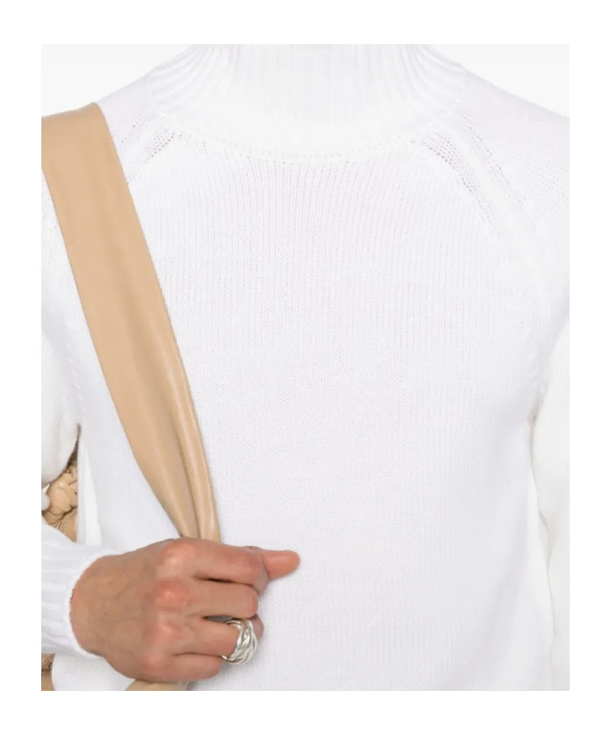 High-Neck Wool Sweater