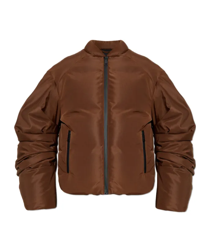 Khrisjoy Ruched-Sleeve Insulated Jacket