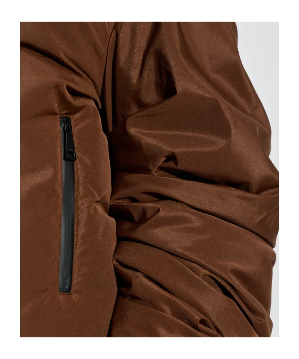 Khrisjoy Ruched-Sleeve Insulated Jacket