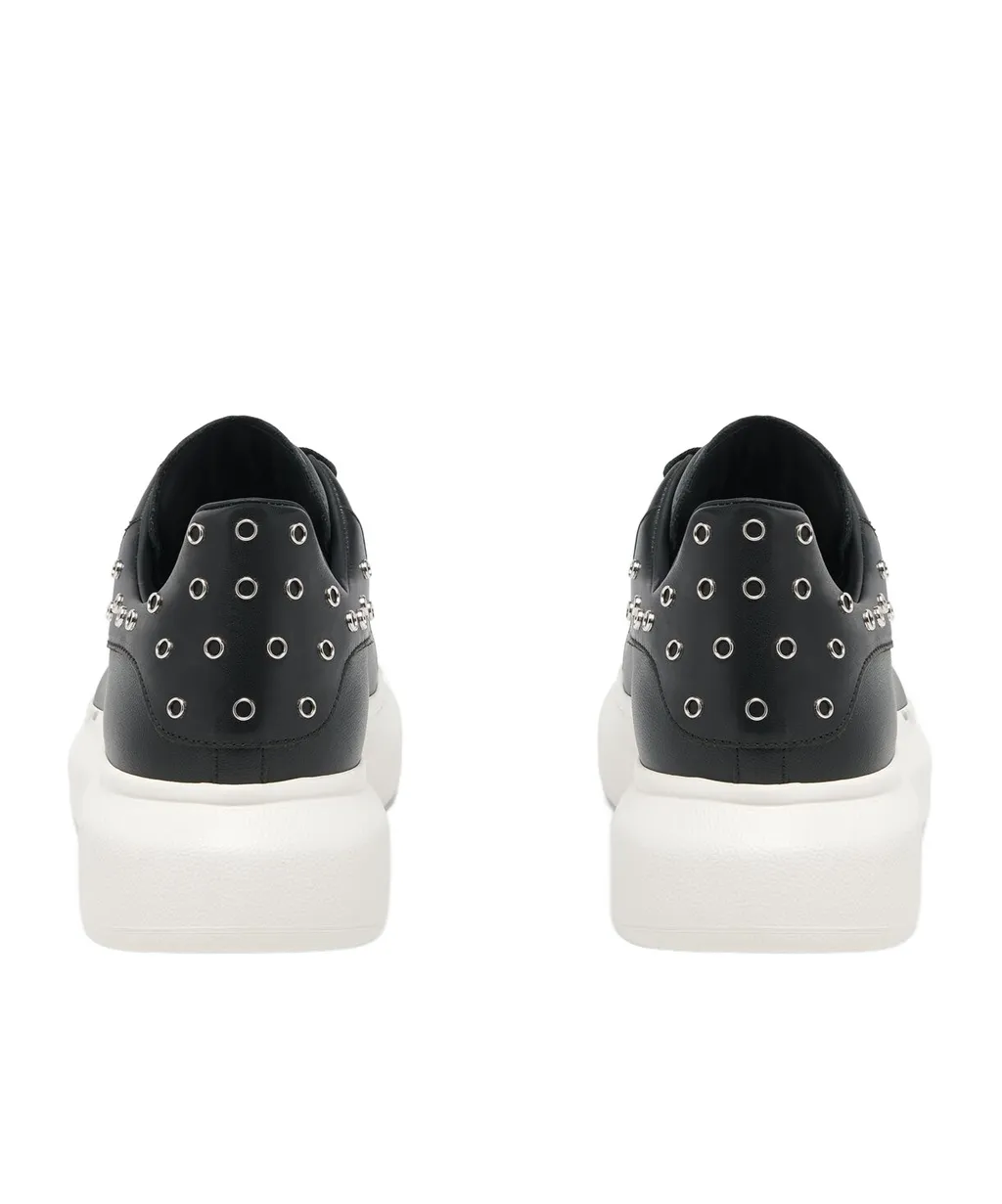 Oversized Eyelet-Detail Sneakers