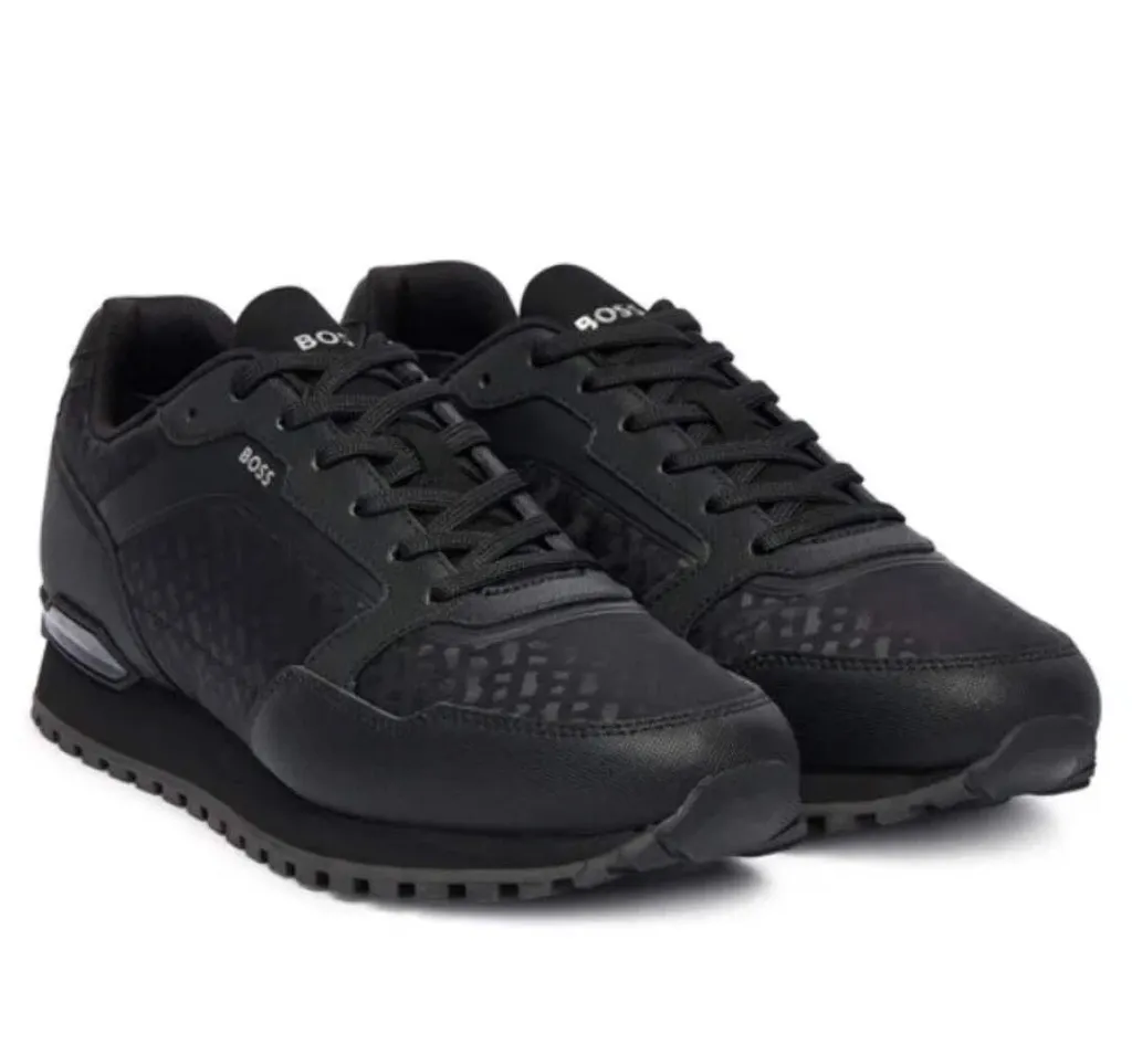 Patterned Lace-Up Sneakers