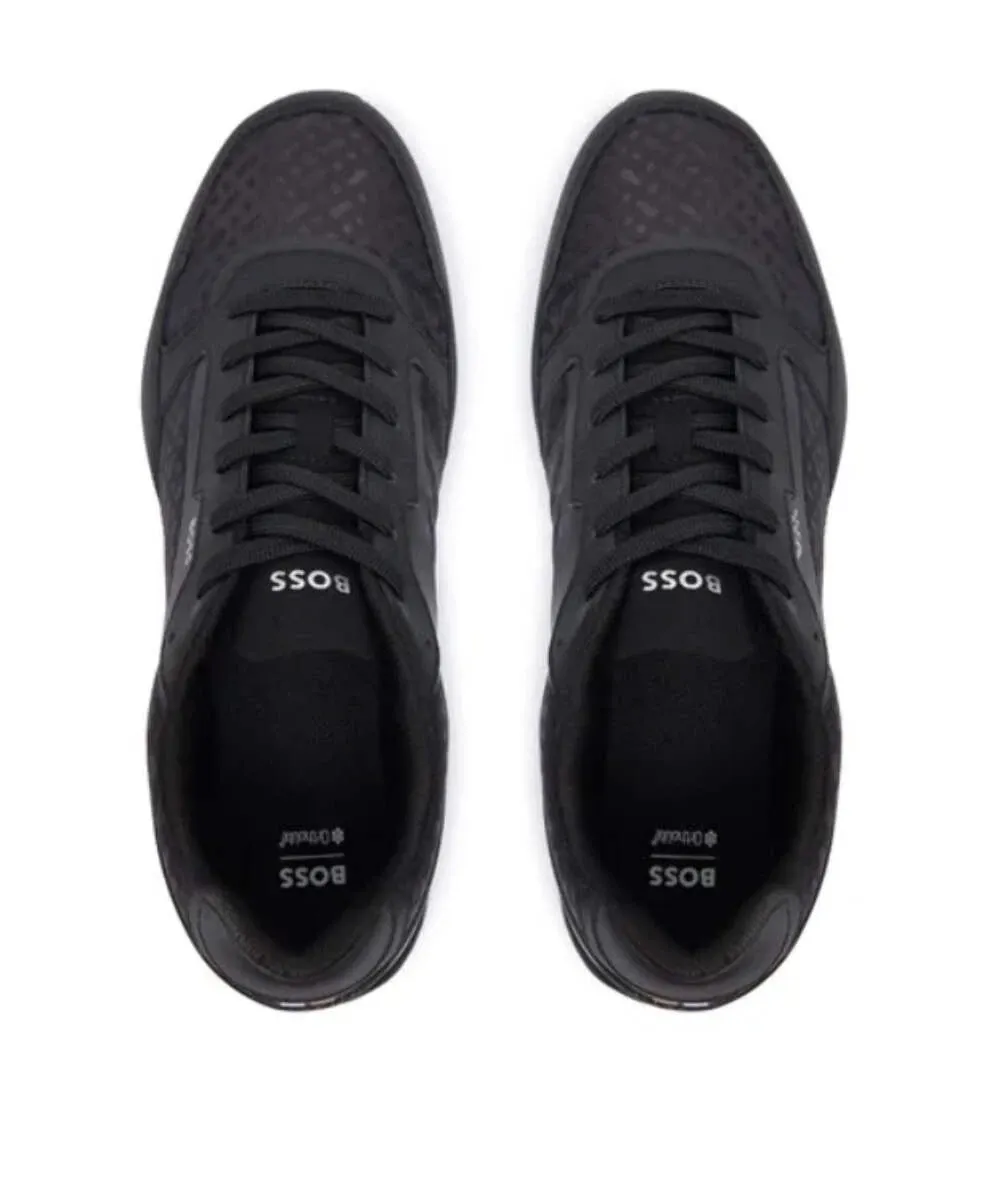 Patterned Lace-Up Sneakers