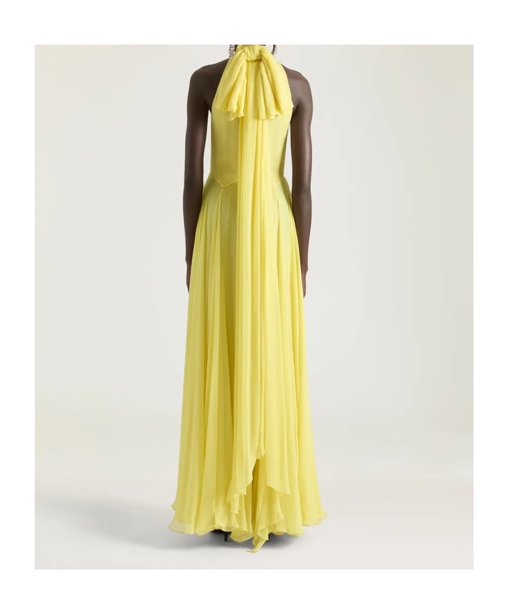 Givenchy Bow-Detailed Halterneck Evening Dress