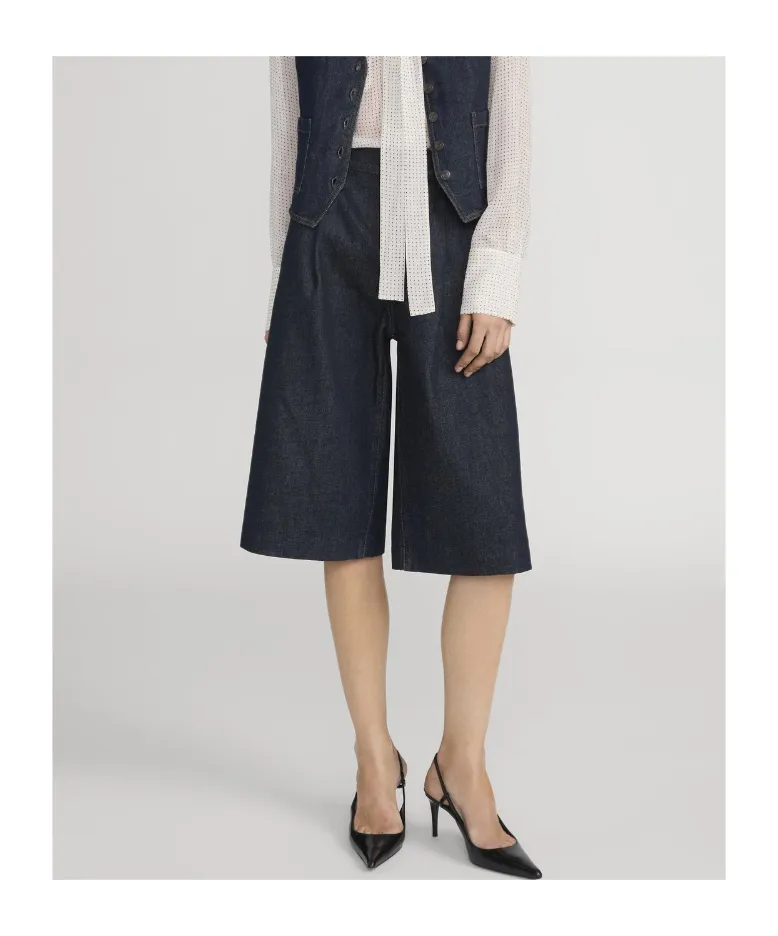 Frame Pleat Detailed Tailored Shorts