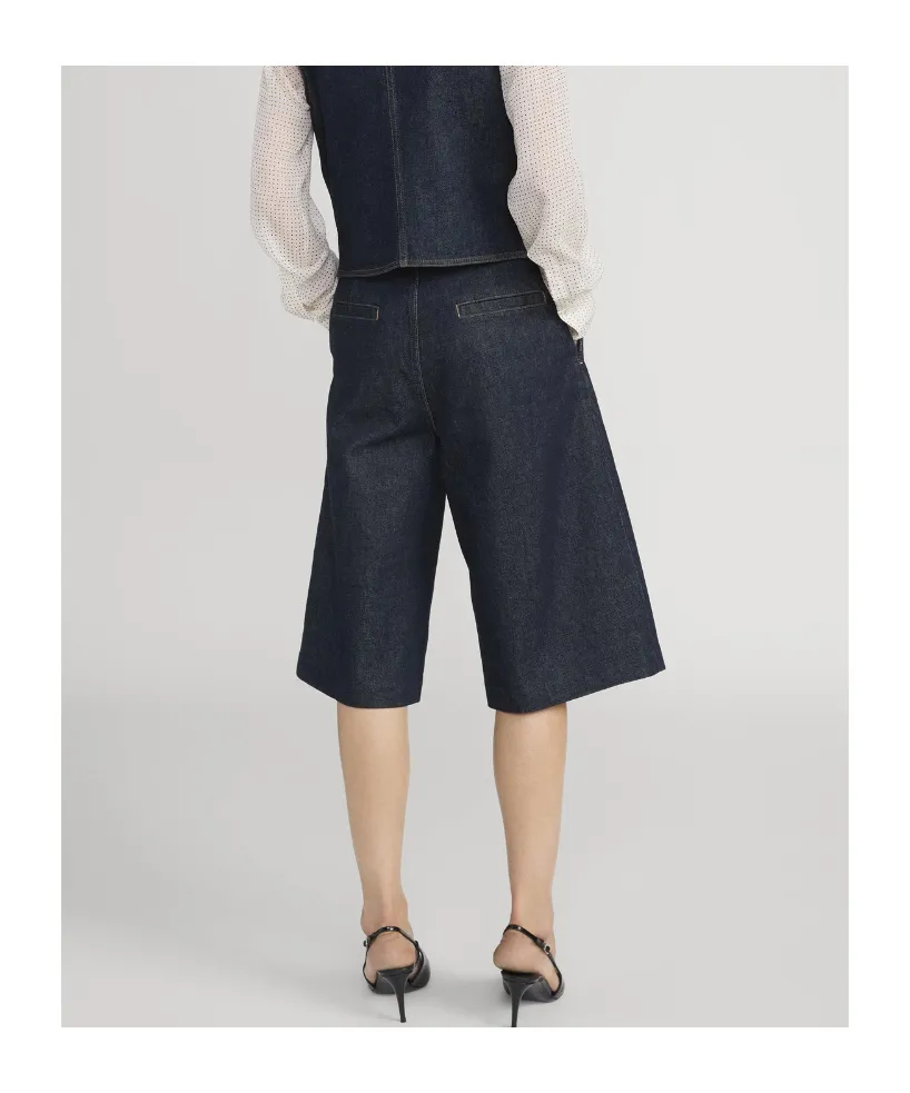 Frame Pleat Detailed Tailored Shorts