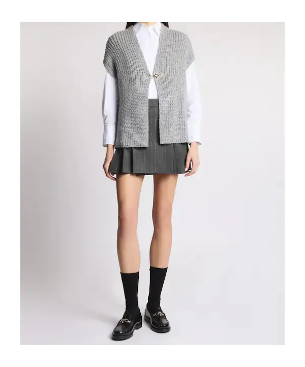 Fay Hook-Closure Mohair Waistcoat