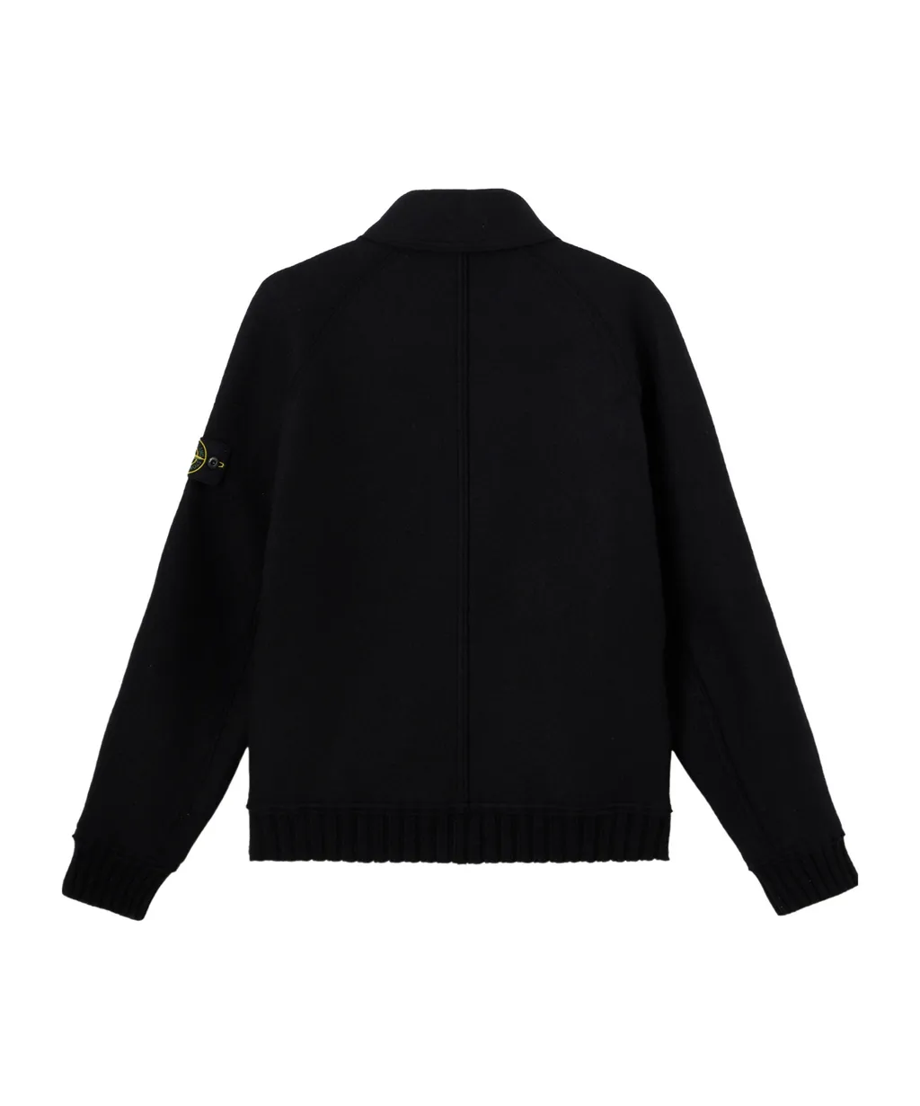 Stone Island Logo Patch Zip-Up Jacket