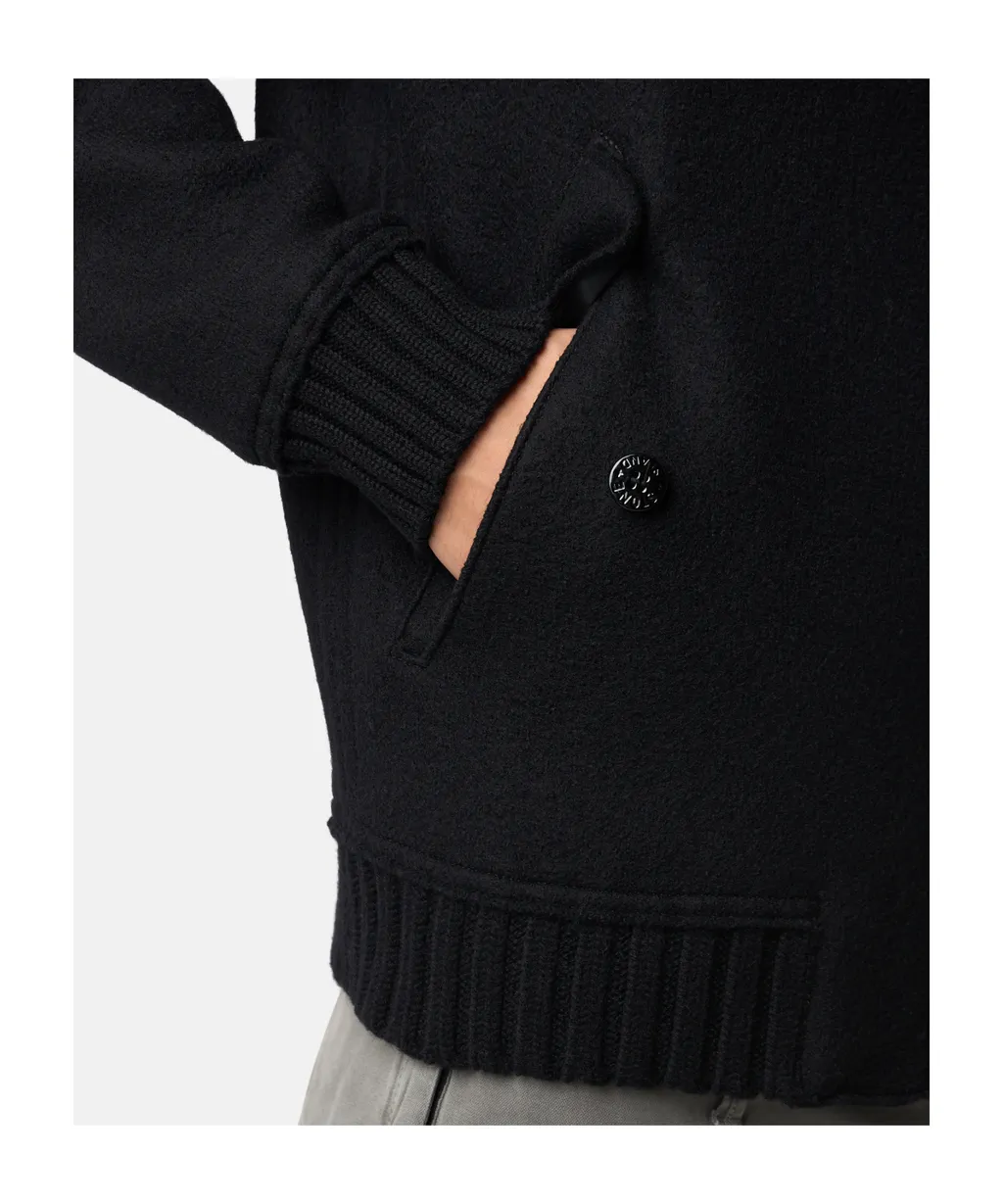 Stone Island Logo Patch Zip-Up Jacket