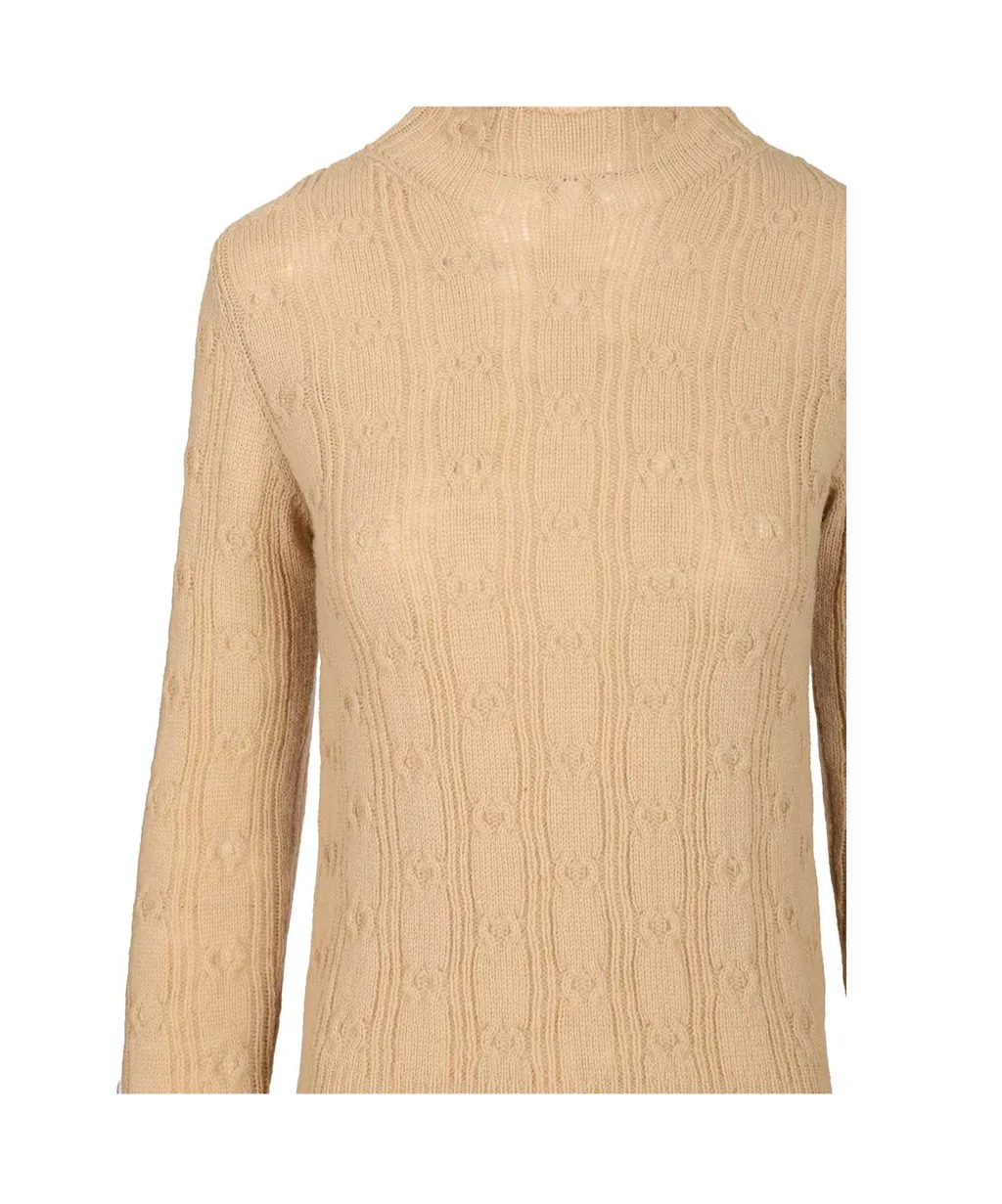 Dries Van Noten Mock Neck Knitted Jumper