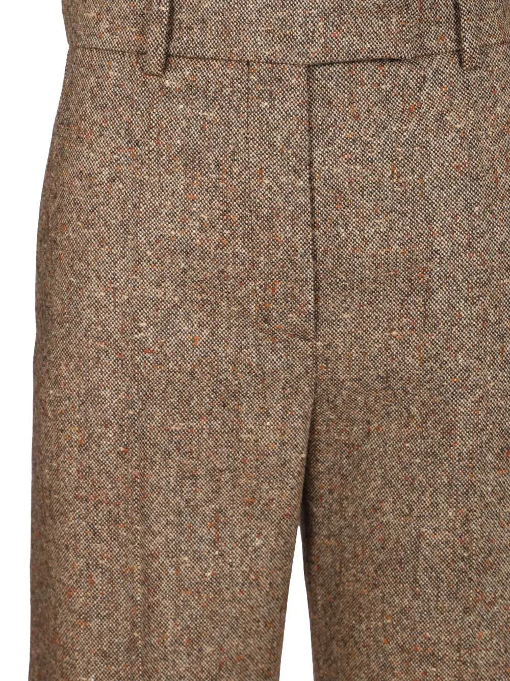 Valentino Pleat Detailed Flared Pants