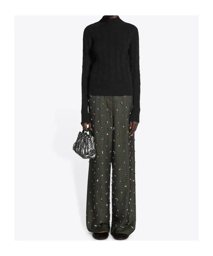 Dries Van Noten Mock Neck Knitted Jumper