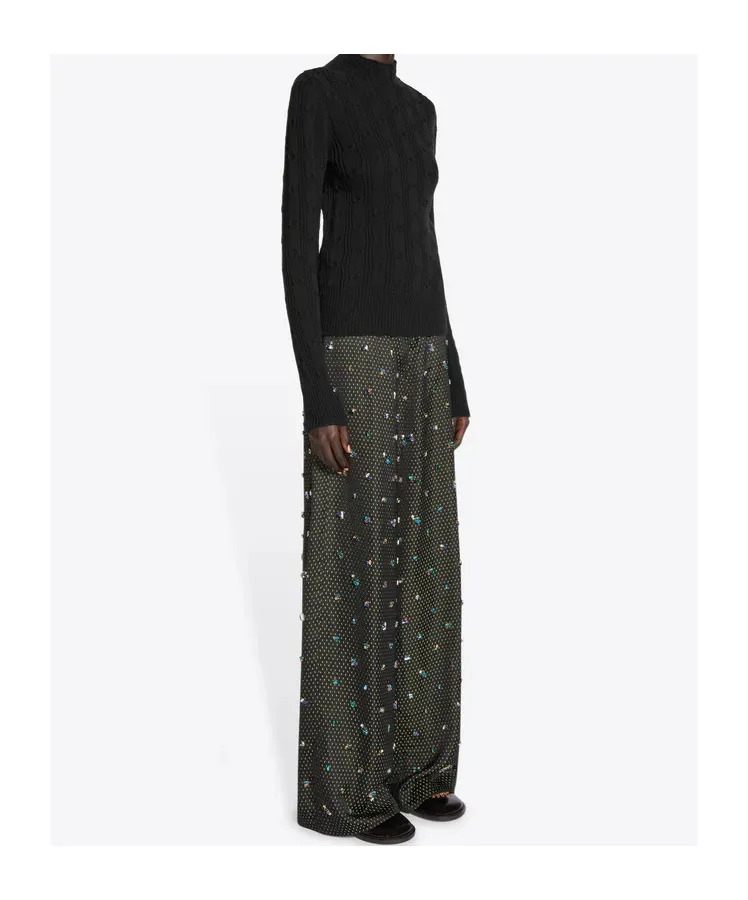 Dries Van Noten Mock Neck Knitted Jumper