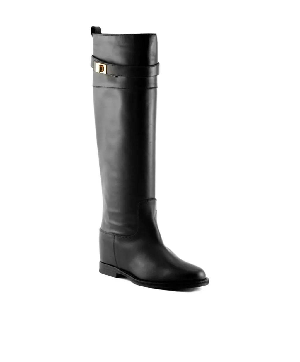 Round-Toe Knee-High Boots