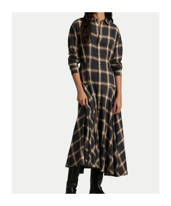 Checked Shirt Dress