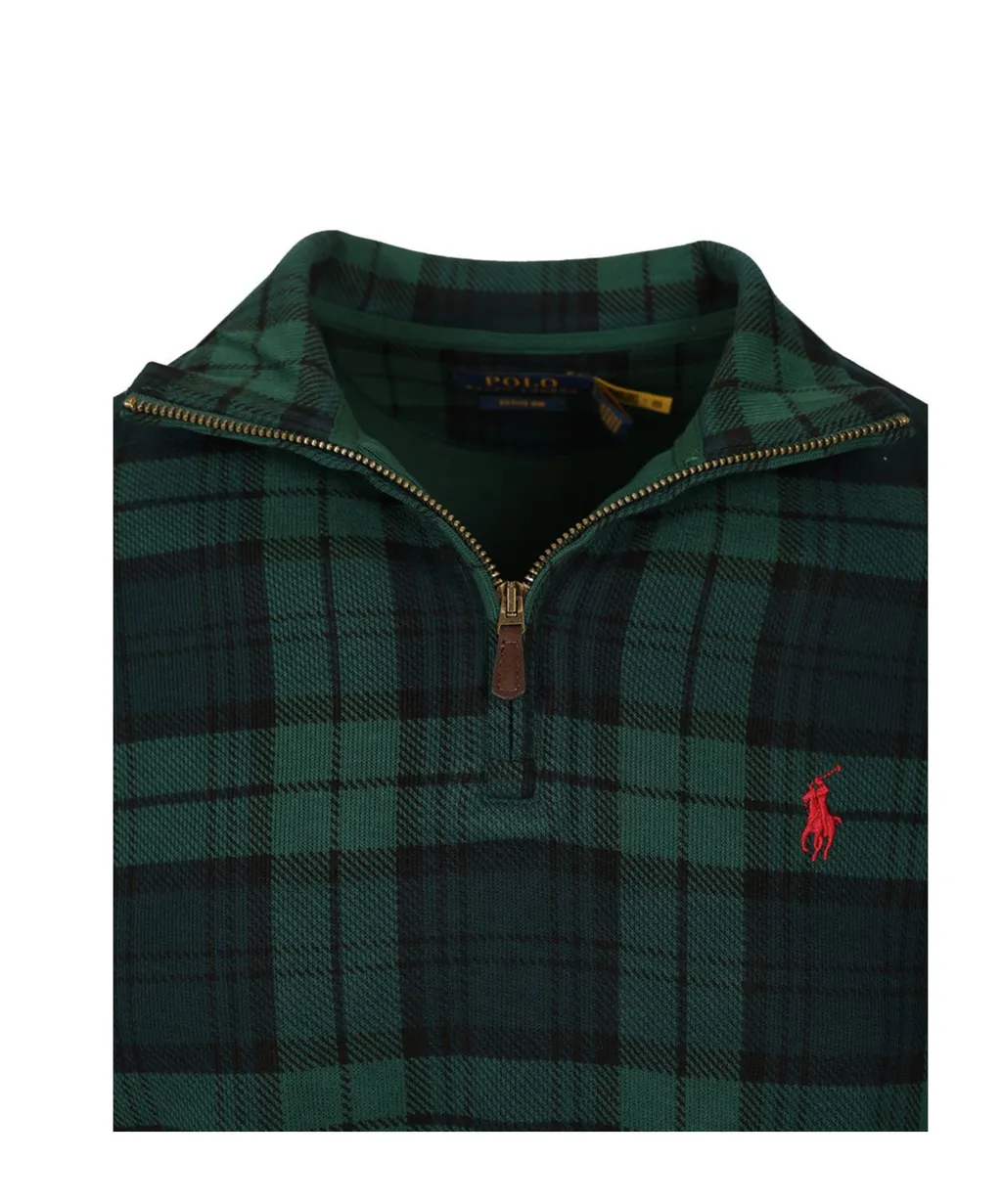 Polo Ralph Lauren Checked Half-Zip Sweater