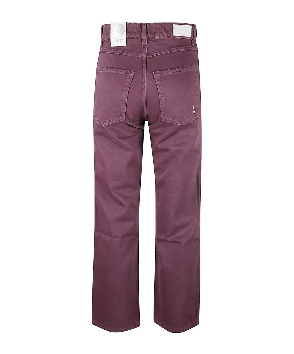 Star-Detail Straight-Leg Jeans