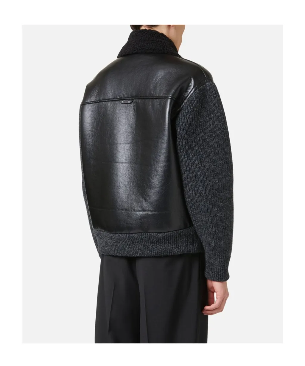 Leather-Like Zipper Casual Jacket