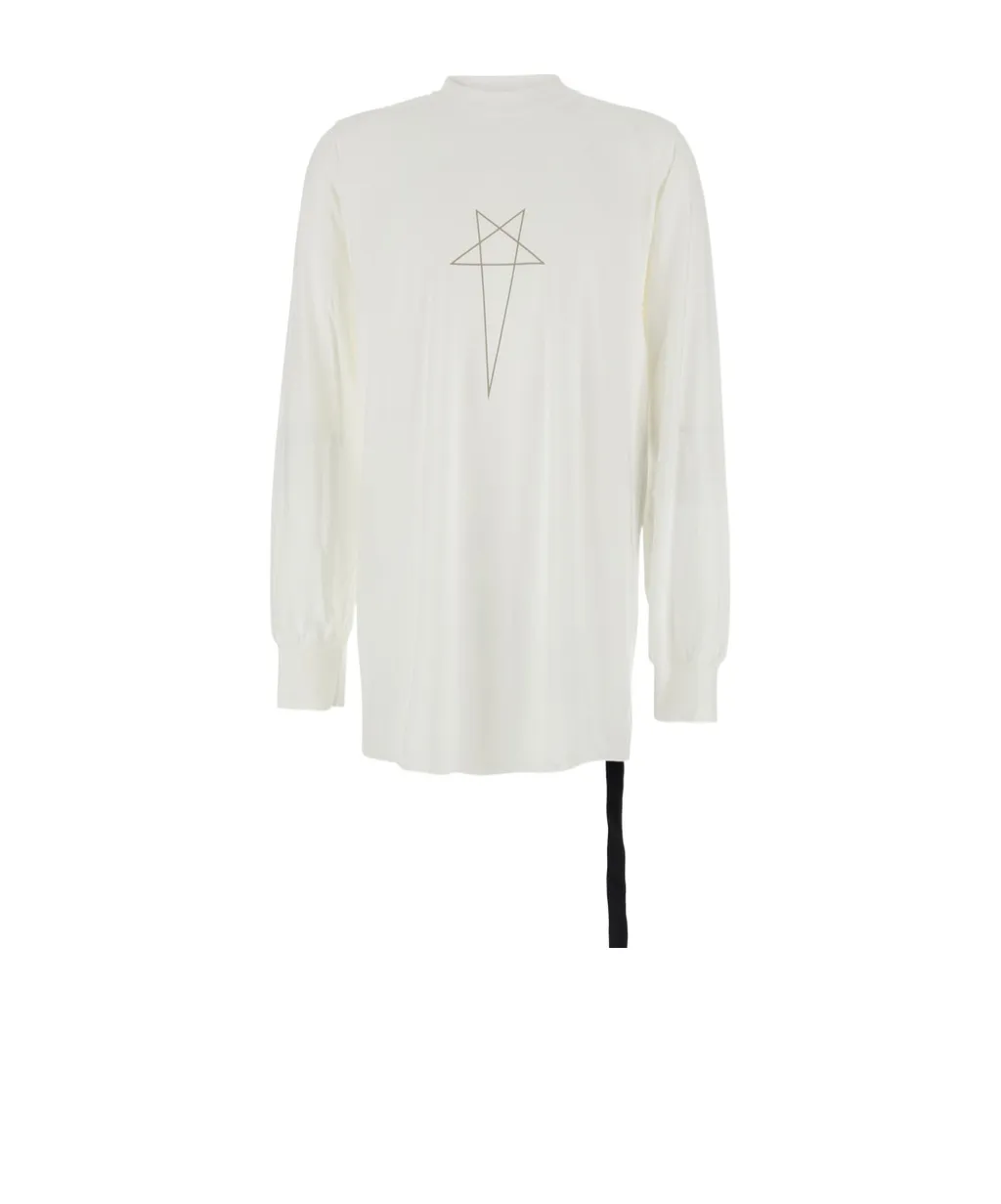 Rick Owens Drkshdw Star Printed Long Sleeved T-Shirt