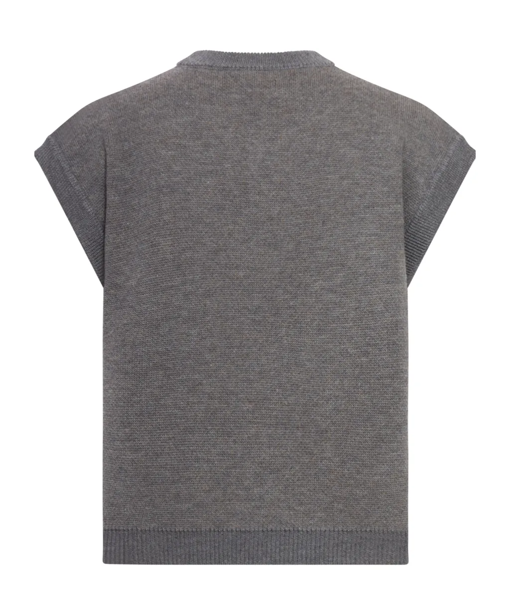 Intarsia-Motif Vest