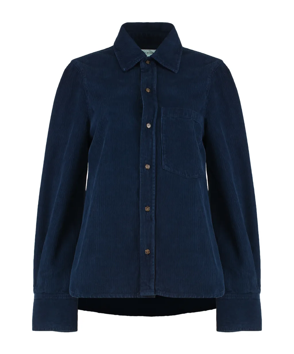 Victoria Beckham Corduroy Button-Up Shirt