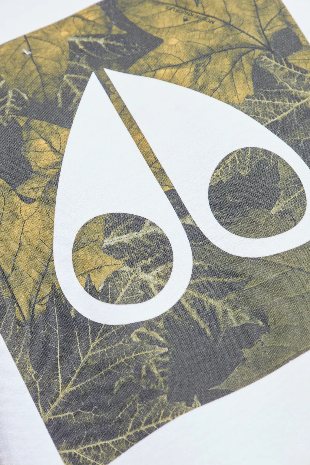 Leaf-Print Logo T-Shirt