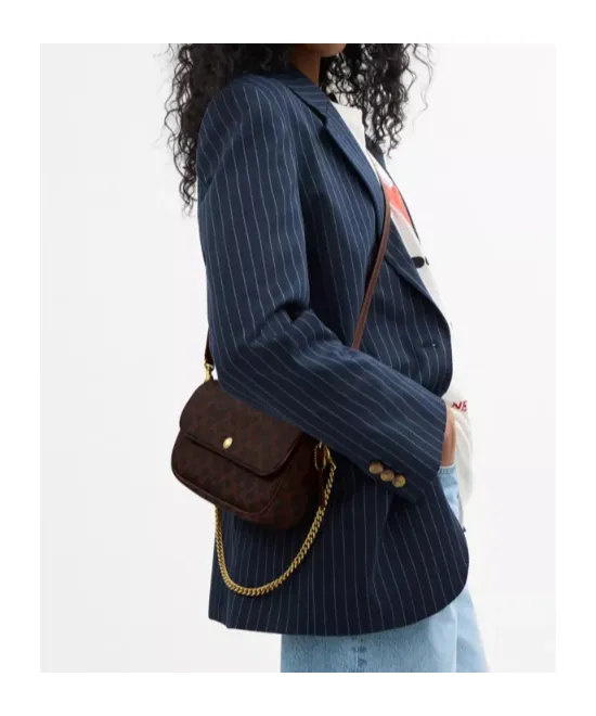 Brook Flap Chain Bag In Signature Canvas