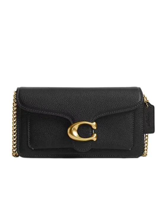 Coach Logo Plaque Chain Crossbody Bag