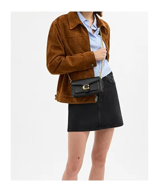 Coach Logo Plaque Chain Crossbody Bag