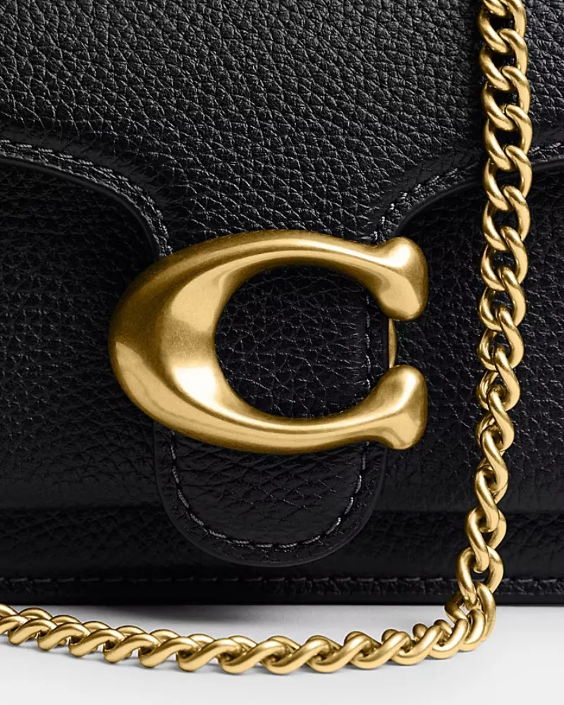 Coach Logo Plaque Chain Crossbody Bag