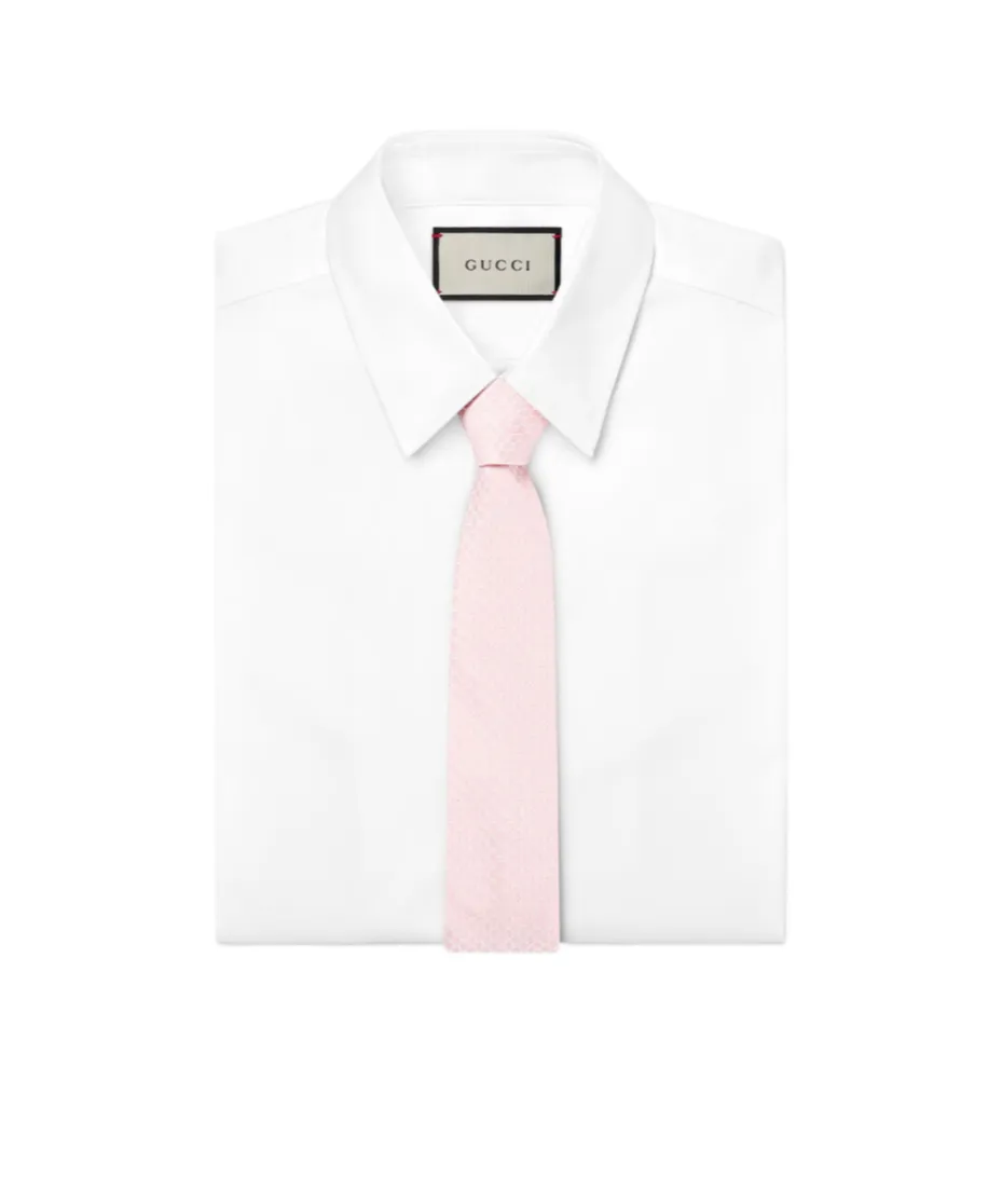 Gg Silk Jacquard Tie