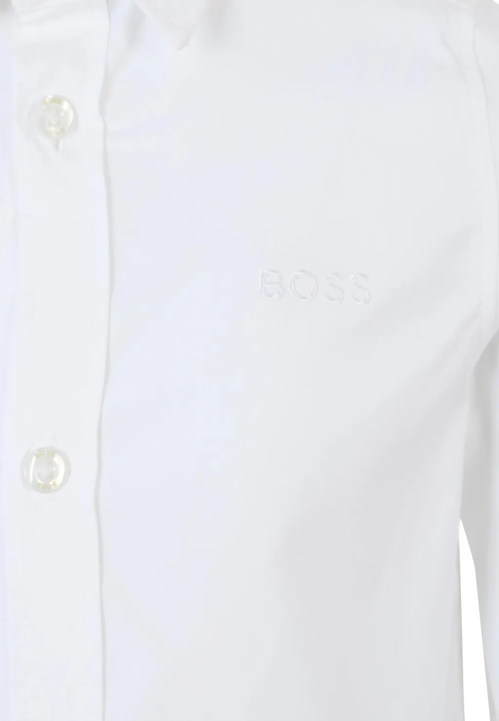 Long-Sleeved Logo-Embroidered Shirt