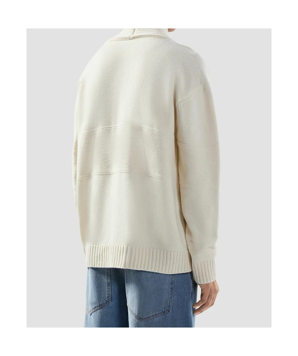 Gcds Logo Embossed V-Neck Cardigan