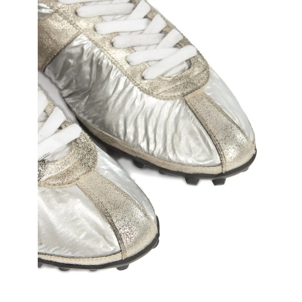 Maison Margiela Metallic Panelled Low-Top Sneakers