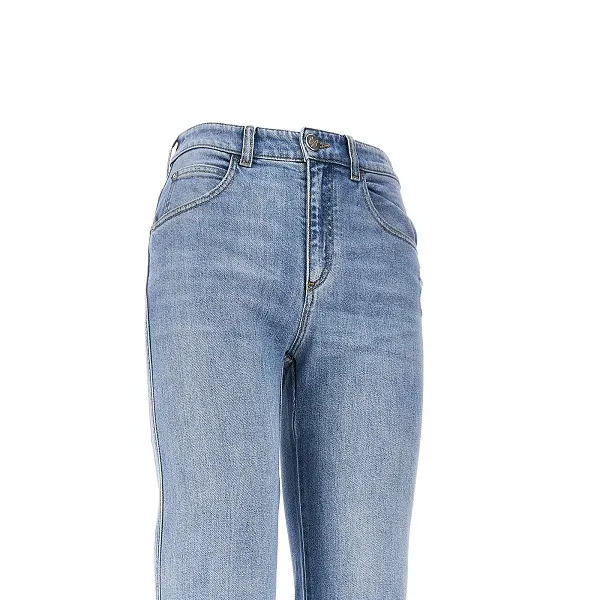 Belt Loop Denim Trousers