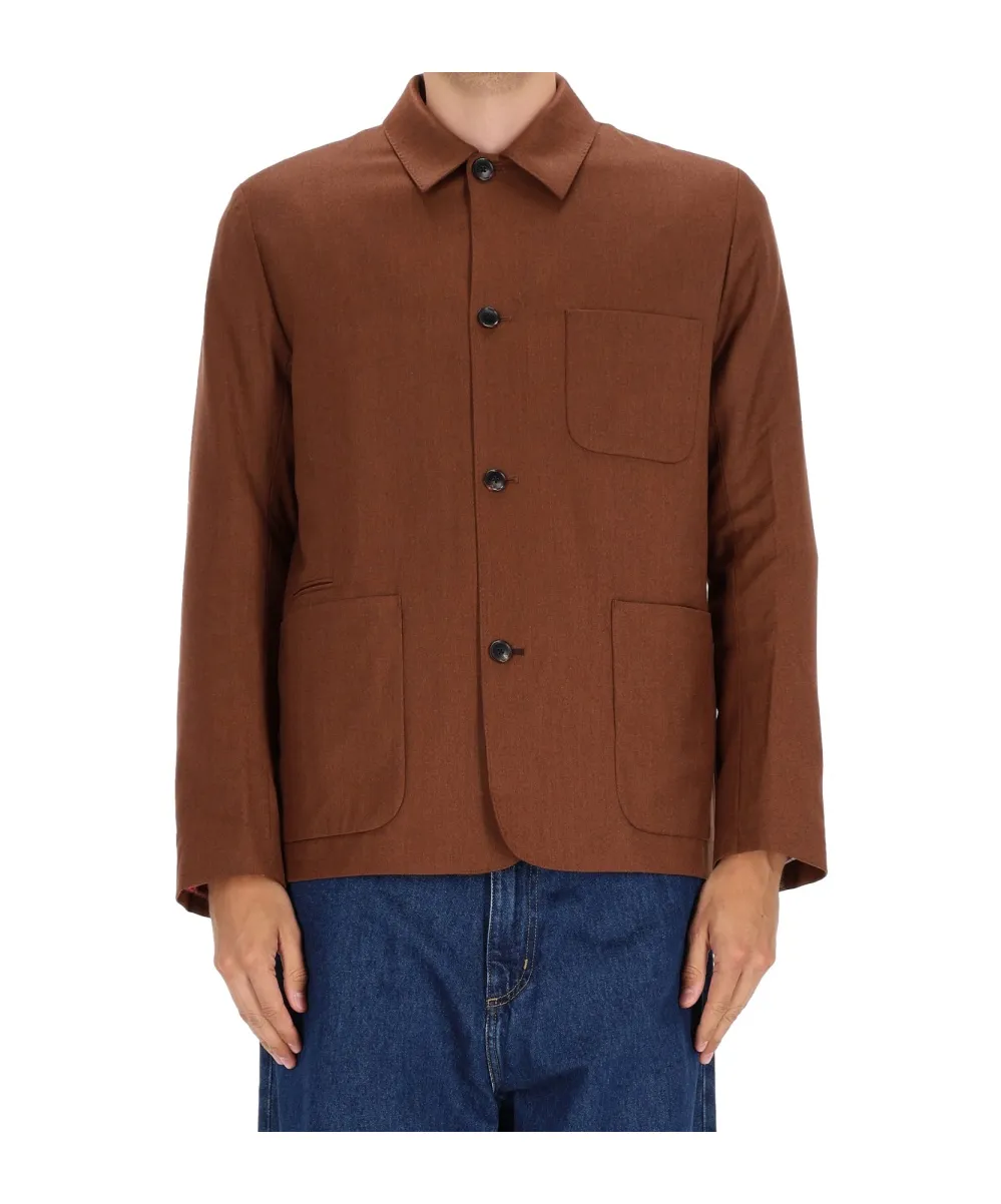 Paul Smith Overdyed Flannel Work Jacket