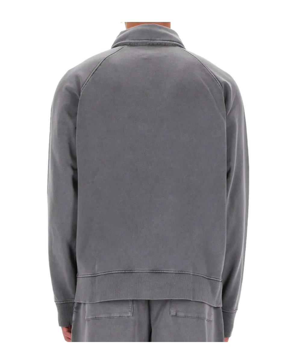 Versace Jeans Couture Logo Detail Buttoned Sweatshirt