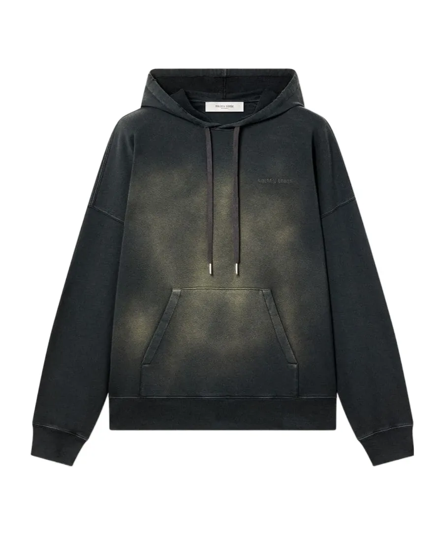 Golden Goose Deluxe Brand Bleached Effect Drawstring Hoodie