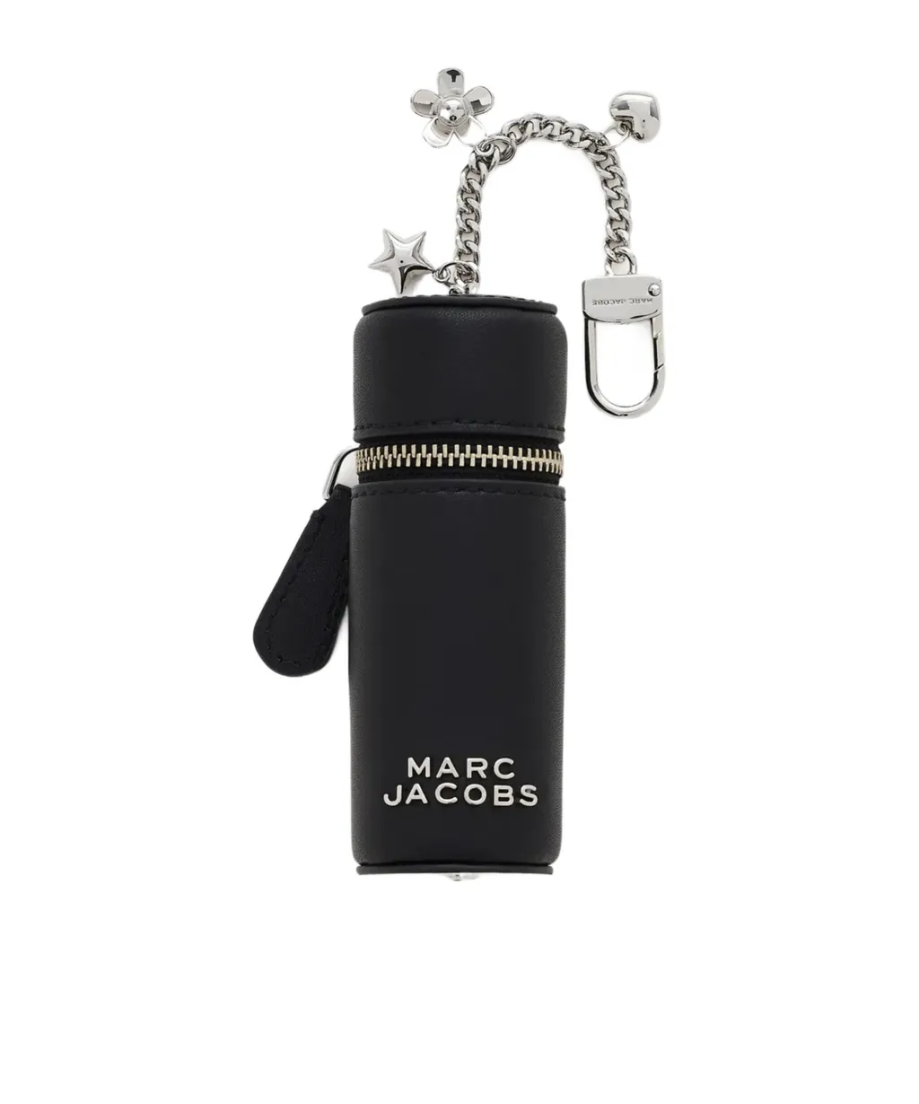 Marc Jacobs The Lipstick Logo Lettering Zipped Bag Charm