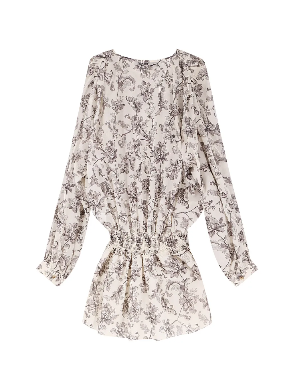 Floral-Print Mini Dress
