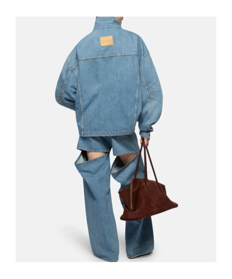The Attico Denim Bomber Jacket