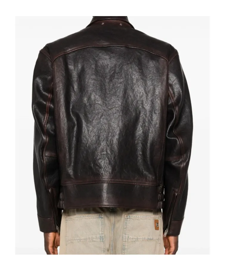 Golden Goose Deluxe Brand Leather Bomber Jacket