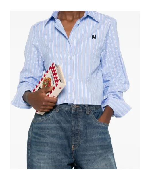 Striped Logo-Embroidered Shirt