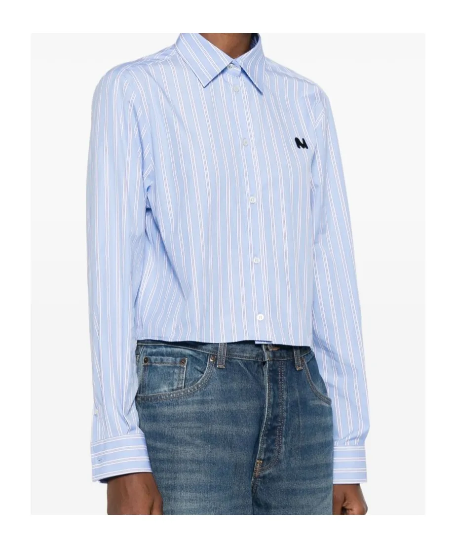 Striped Logo-Embroidered Shirt