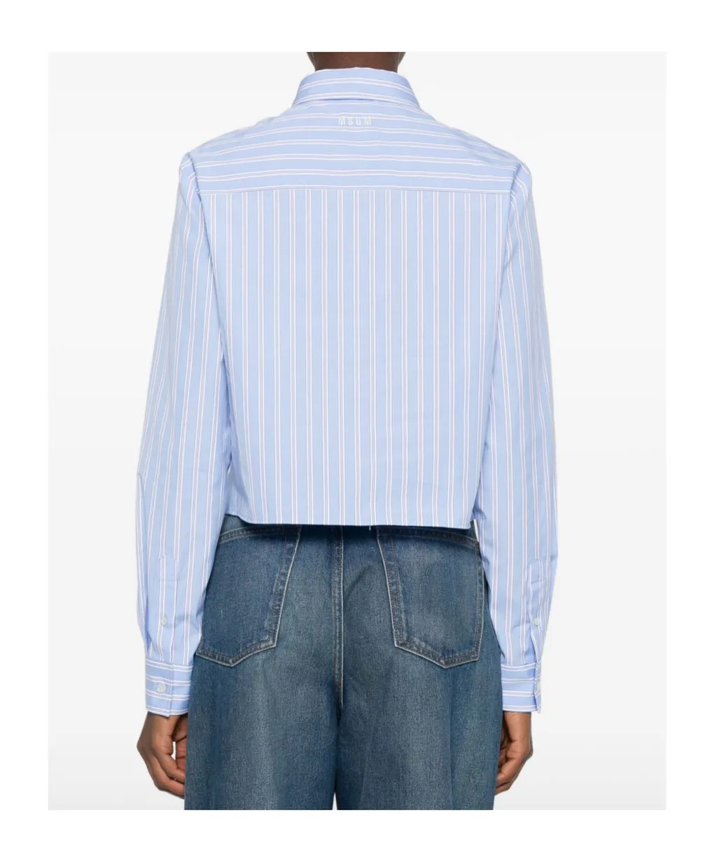 Striped Logo-Embroidered Shirt