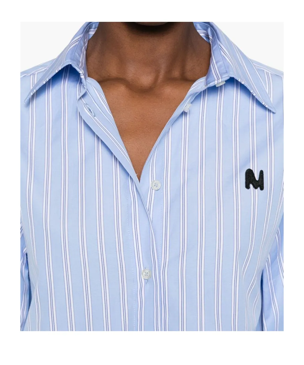 Striped Logo-Embroidered Shirt