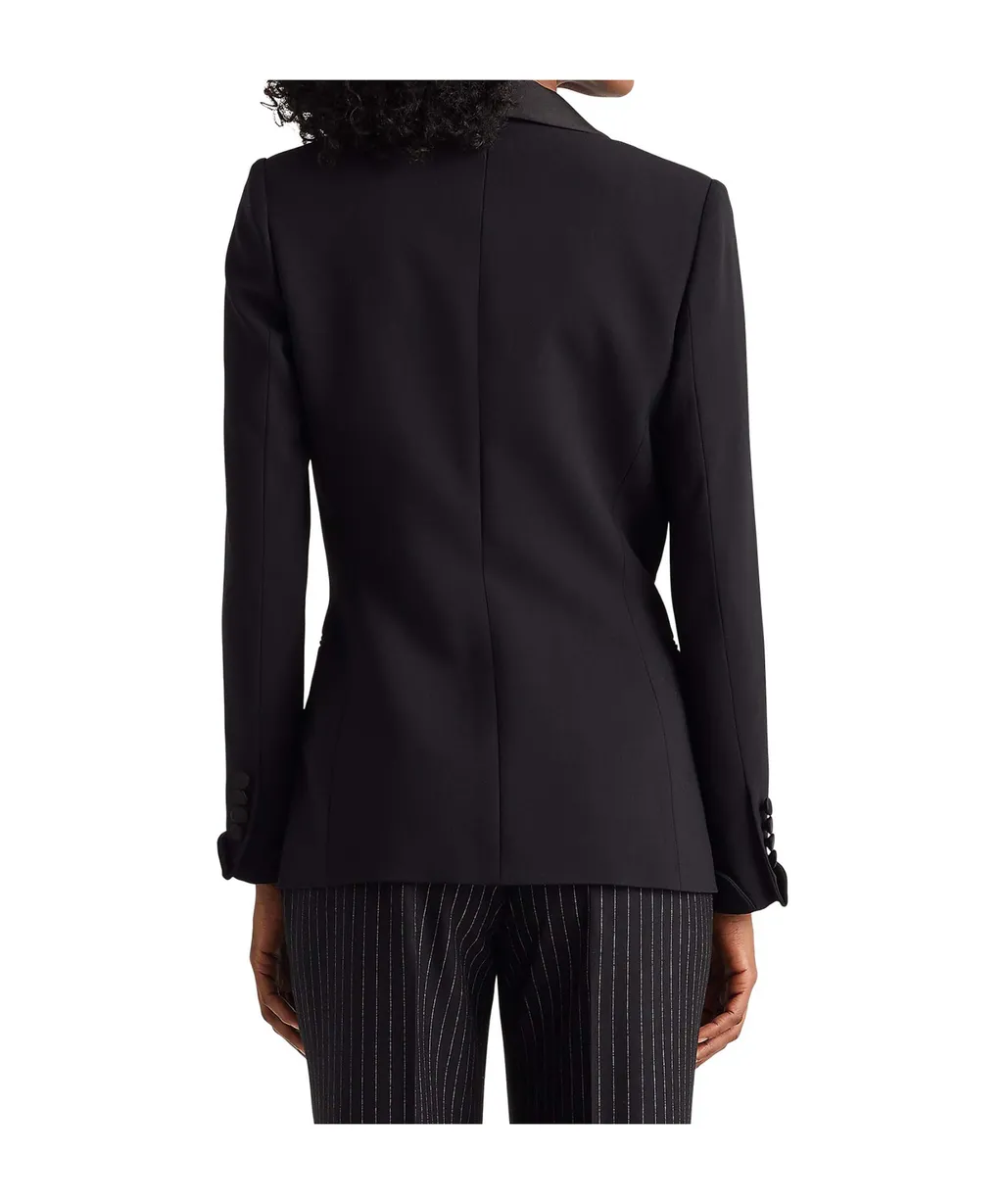 Shawl-Lapel Wool Blazer
