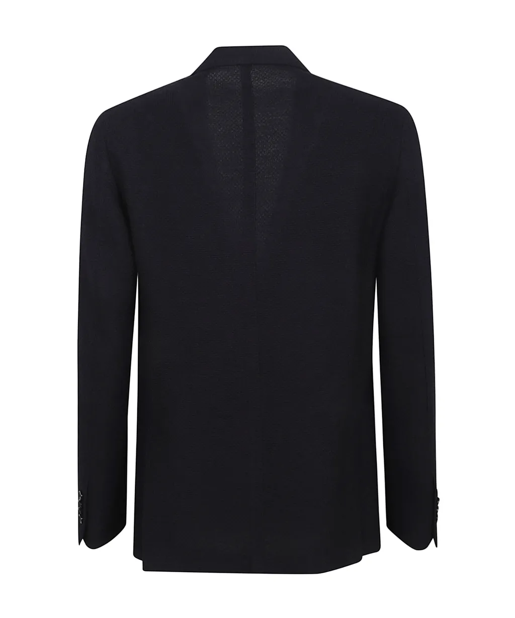 Lardini Single-Breasted Logo Detailed Jacket