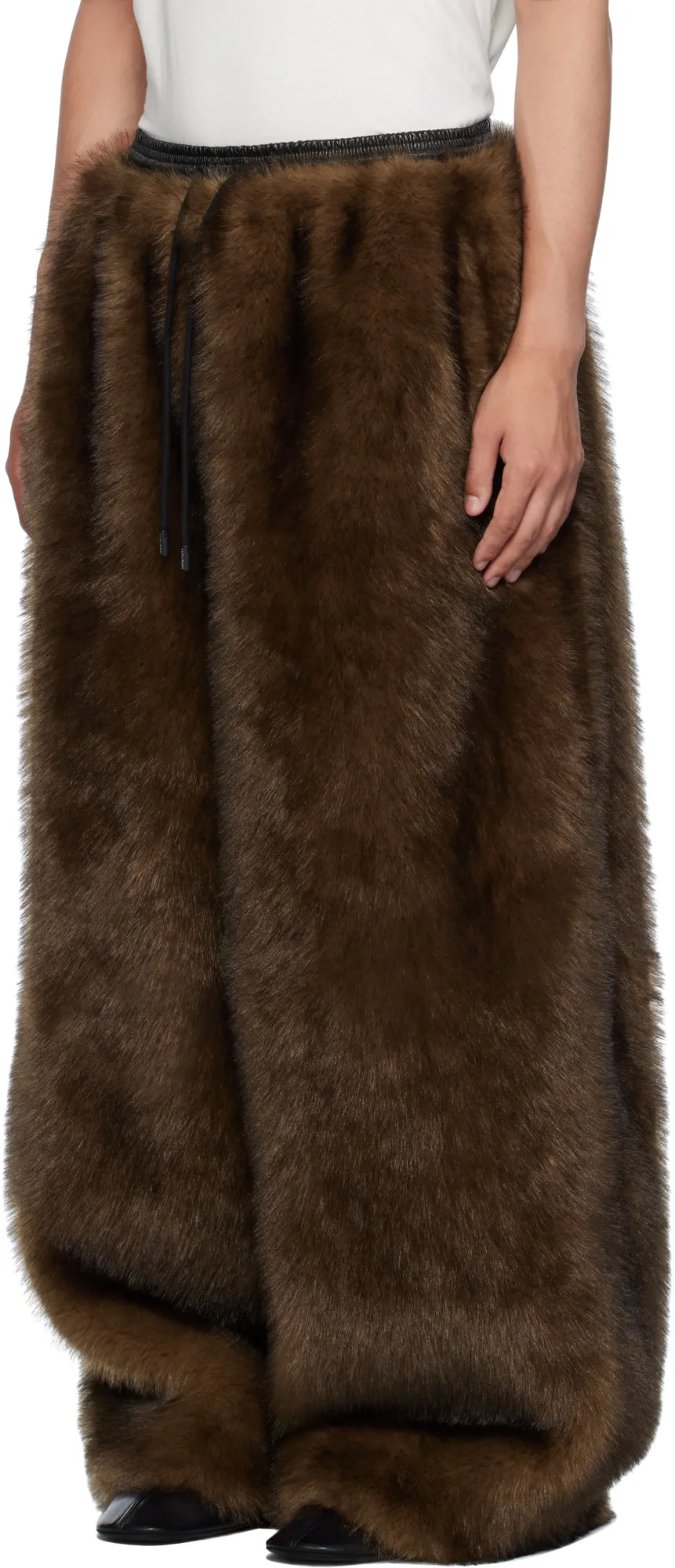 Yeti Wide-Cut Bontan Faux Fur Pants