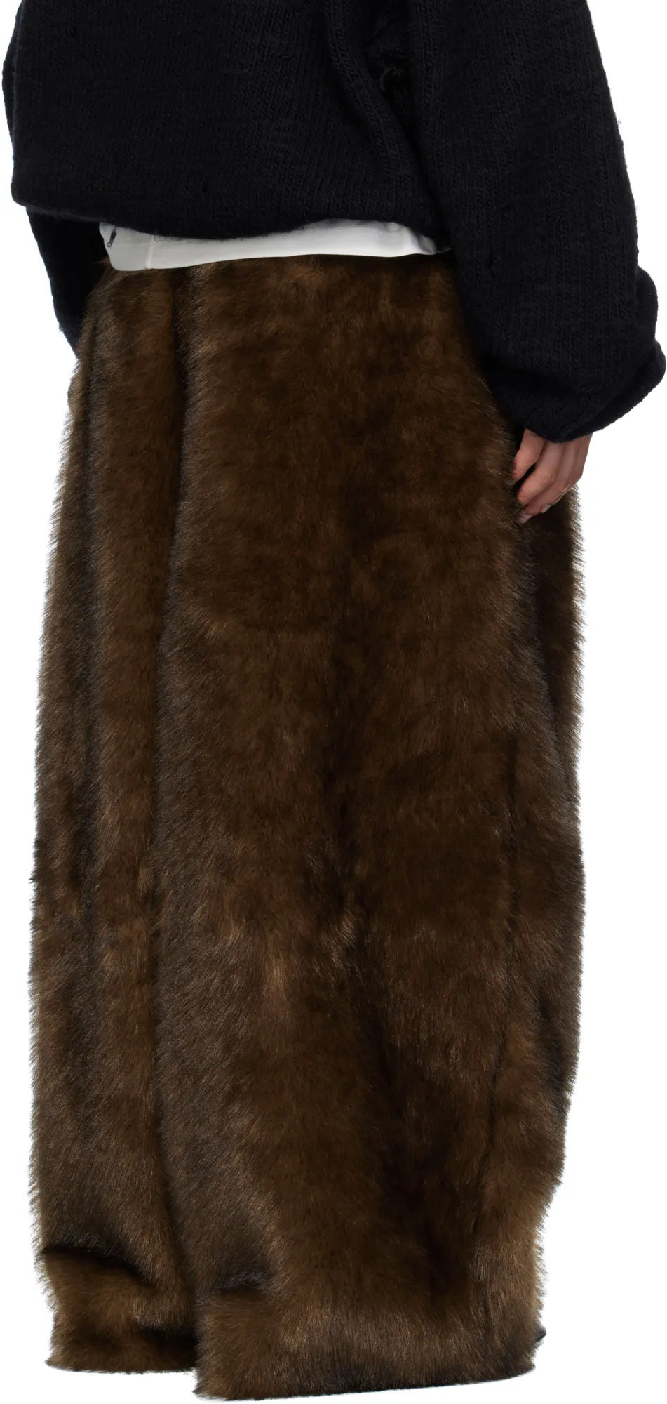 Yeti Wide-Cut Bontan Faux Fur Pants